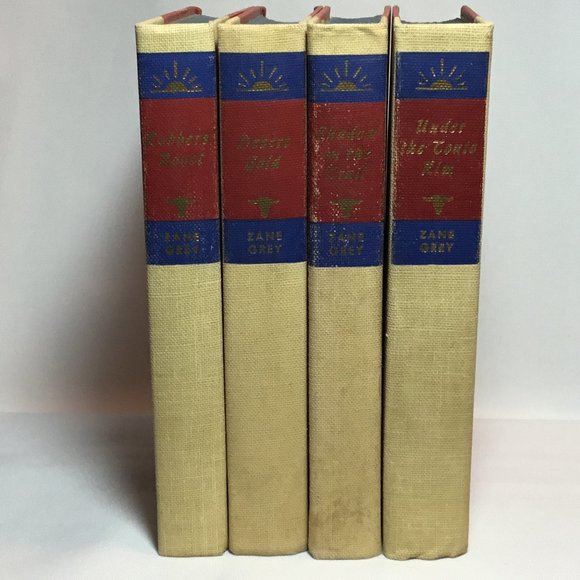 Zane Grey Walter J Black Hardcover Book Lot of 4 Western: #20, #21, #24 & #29 - Picture 1 of 6